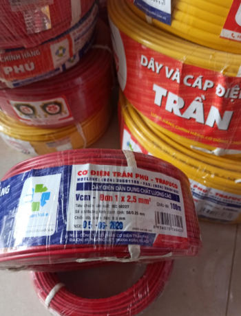 Dây đơn - Cu/PVC VCm  - đơn 1x0,75 (Cuộn) Trần Phú 