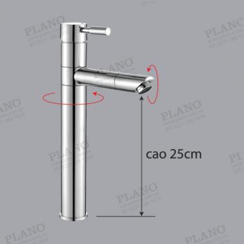 Vòi chậu 1 lỗ nóng lạnh 822 plano