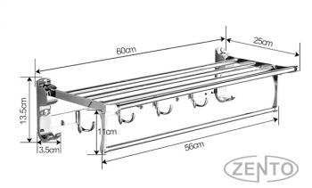 Vắt khăn dàn đa năng 2 tầng Inox 304